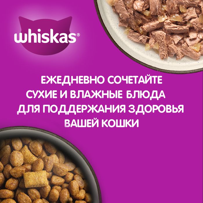 Whiskas влажный корм для котят, паштет с курицей