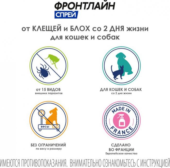 Boehringer Ingelheim Фронтлайн спрей для кошек и собак, против эктопаразитов