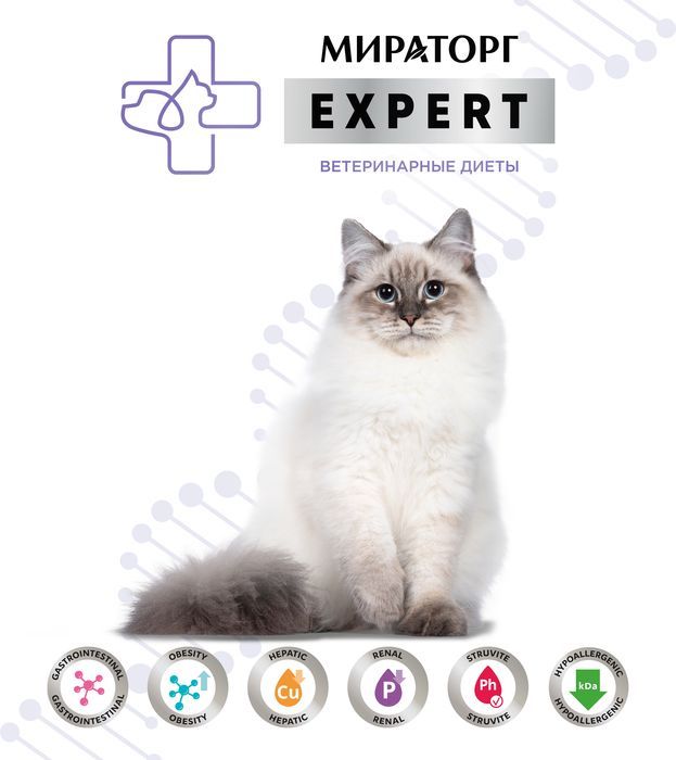 Мираторг Expert влажный корм для кошек, при заболеваниях почек, курица