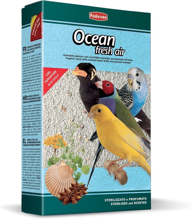 Padovan Ocean Fresh Air био-песок для декоративных птиц