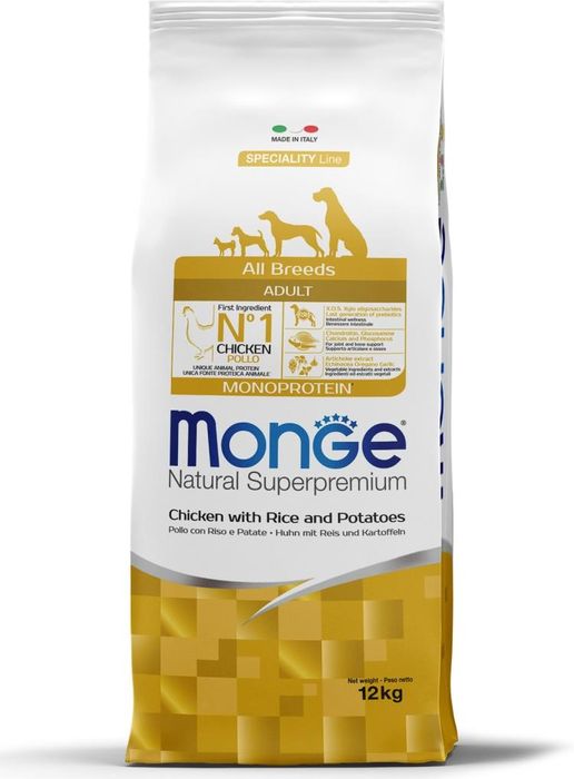 Monge Speciality Line сухой корм для собак всех пород и возрастов, курица с рисом и картофелем