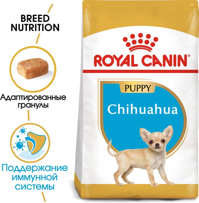 Royal Canin Chihuahua Junior сухой корм для щенков породы чихуахуа от 2 до 8 месяцев