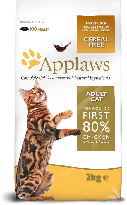 Applaws сухой корм для взрослых кошек всех пород, беззерновой с курицей и овощами