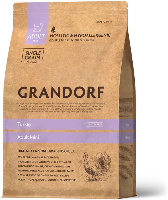 Grandorf корм для собак малых пород, с индейкой