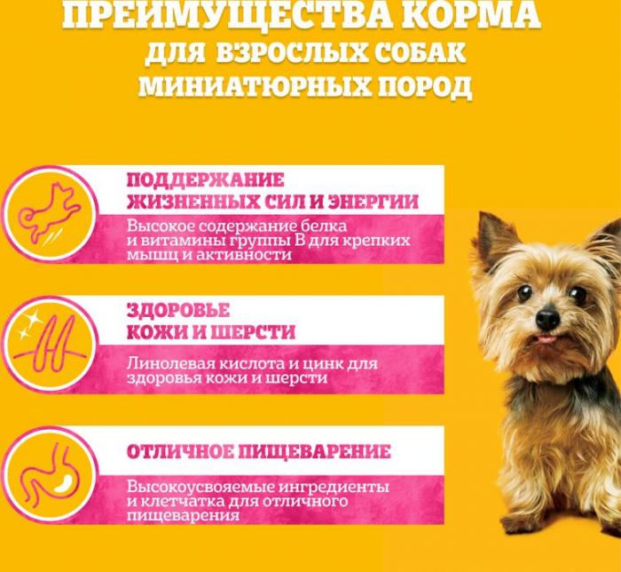Pedigree влажный корм для взрослых собак миниатюрных пород, паштет из говядины