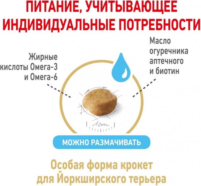 Royal Canin корм для собак породы Йоркширский Терьер в возрасте 8 лет и старше