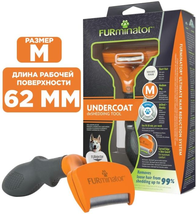 FURminator Short Hair M фурминатор для собак средних короткошерстных пород