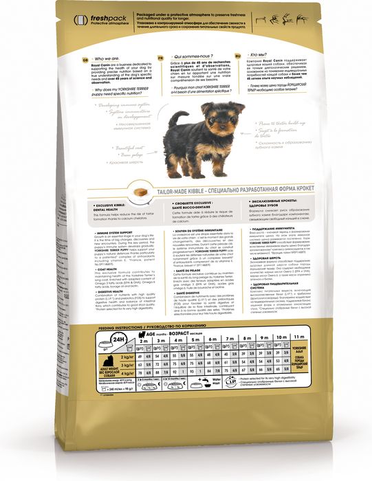 Royal Canin Yorkshire Terrier Junior сухой корм для щенков породы йоркширский терьер от 2 до 10 месяцев