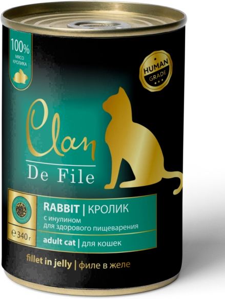 CLAN De File - консервы для кошек Кролик