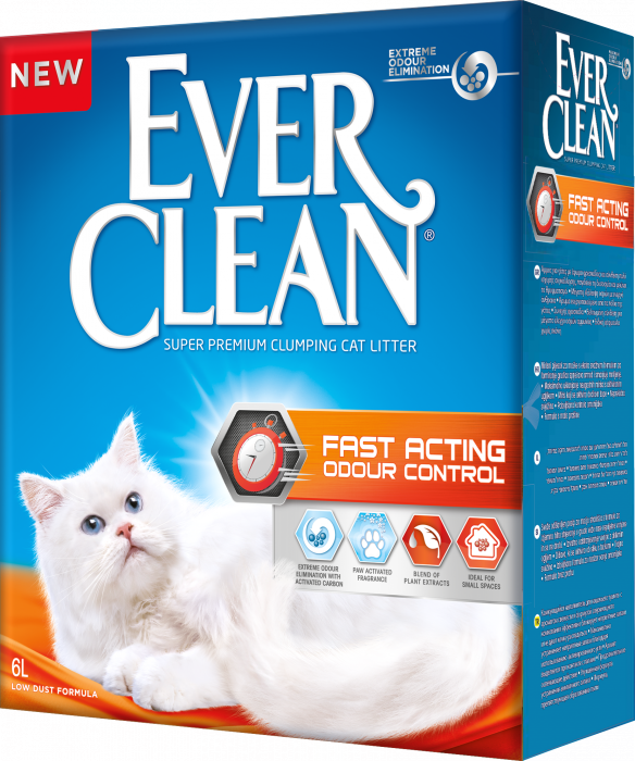 Ever Clean Fast Acting наполнитель комкующийся Мгновенный контроль запахов