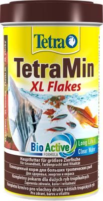 TetraMin XL Flakes основной корм для тропических рыб, крупные хлопья