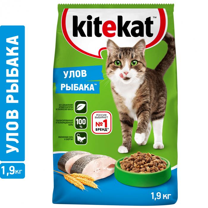 Kitekat Улов рыбака сухой корм для кошек