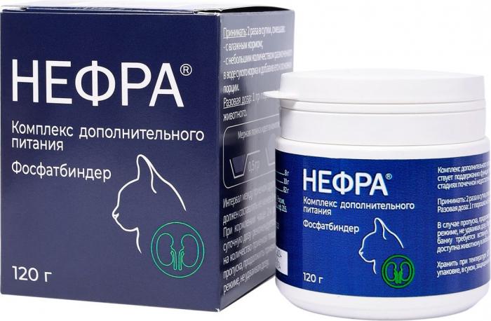 Нефра кормовая добавка для кошек и собак, для поддержания функции почек