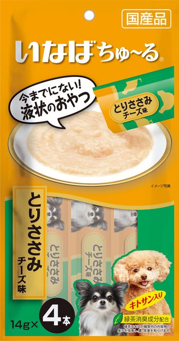 INABA CIAO INABA CHURU лакомство для собак, куриное филе со вкусом сыра