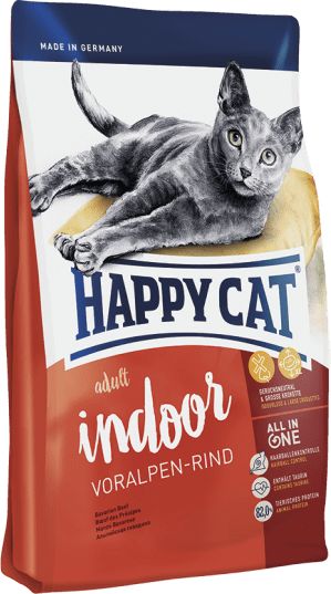 Happy Cat Adult Indoor сухой корм для взрослых малоактивных кошек Говядина