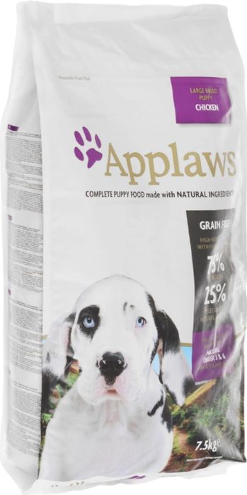 Applaws корм для щенков крупных пород, беззерновой, курица и овощи