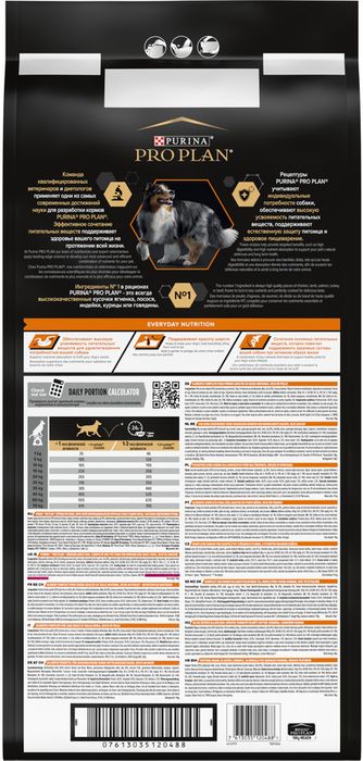 Сухой корм Pro Plan® Everyday Nutrition для взрослых собак средних пород, с высоким содержанием курицы