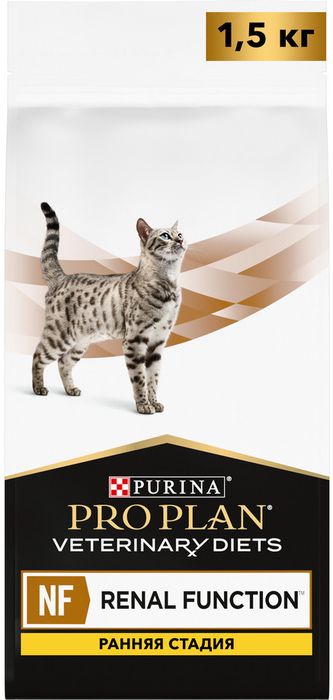 Сухой корм для кошек диетический Pro Plan® Veterinary Diets NF Renal Function Early care (Начальная стадия) при начальной стадии хронической почечной недостаточности, Пакет