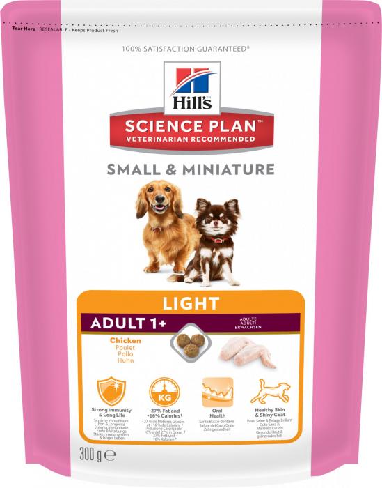 Hills Light сухой корм для собак миниатюрных пород с курицей и индейкой