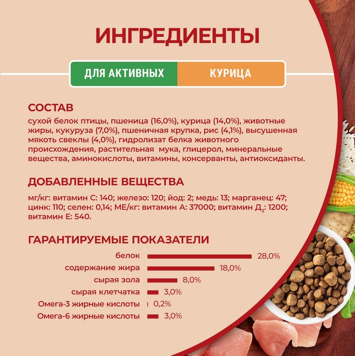 Сухой корм Purina ONE® для собак мелких пород с активным образом жизни, с высоким содержанием курицы и с рисом