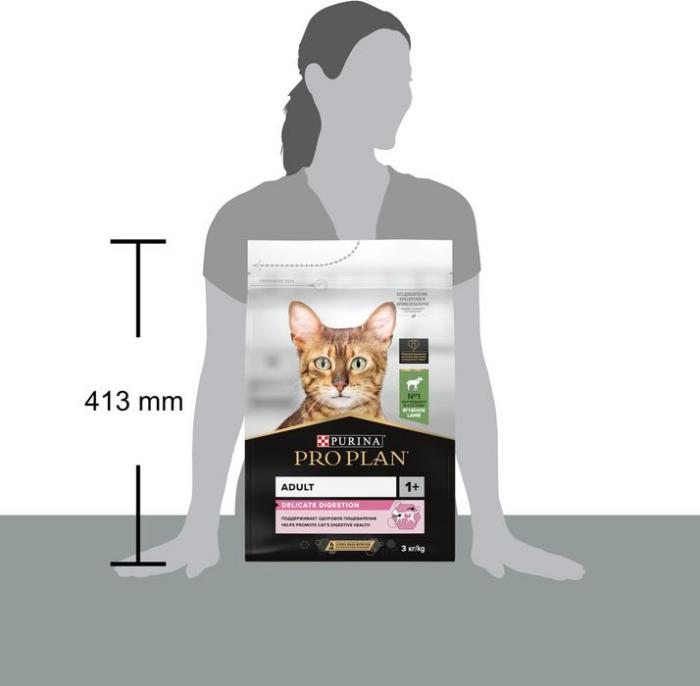 Сухой корм Pro Plan® Delicate Digestion для взрослых кошек с чувствительным пищеварением, с высоким содержанием ягненка