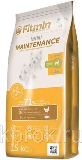 Fitmin dog Mini Senior сухой корм для собак мелких пород старше 11 лет