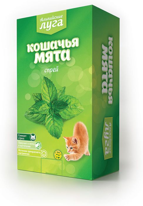 Альпийские луга лакомство для кошек, кошачья мята, спрей