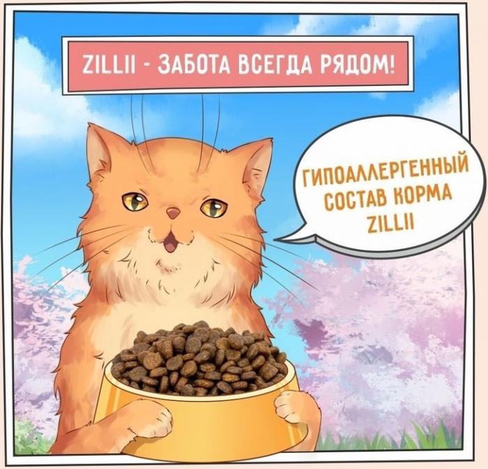 Zillii  Indoor Adult корм для взрослых кошек живущих в помещении, индейка с ягнёнком