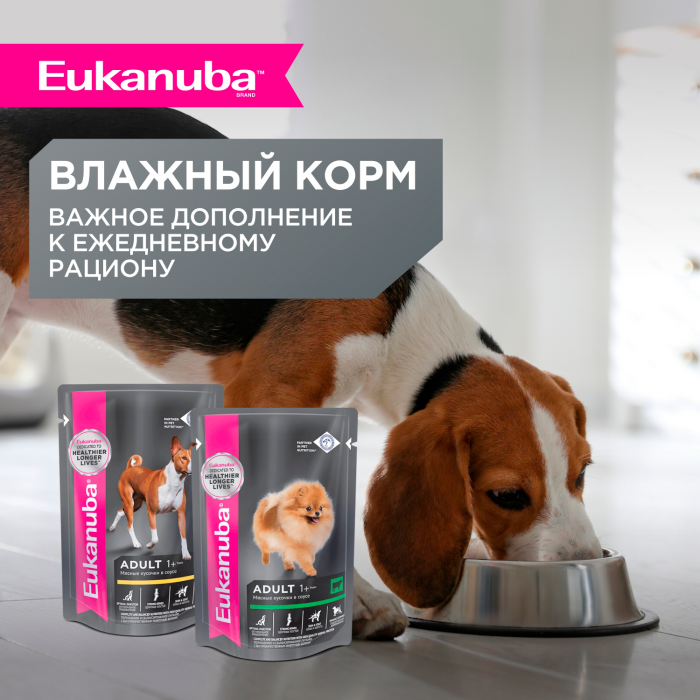Eukanuba сухой корм для собак мелких пород с курицей