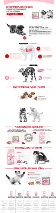 Royal Canin Babycat Instinctive влажный корм для котят до 4-х месяцев, мусс