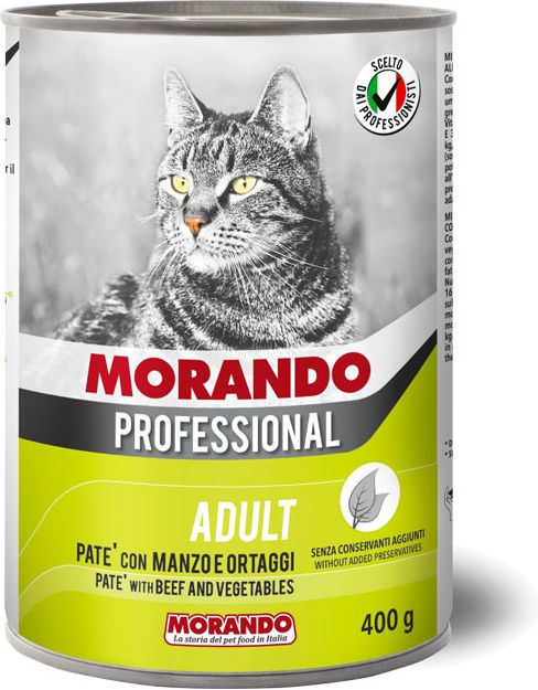 Morando Professional влажный корм для кошек, паштет с говядиной и овощами