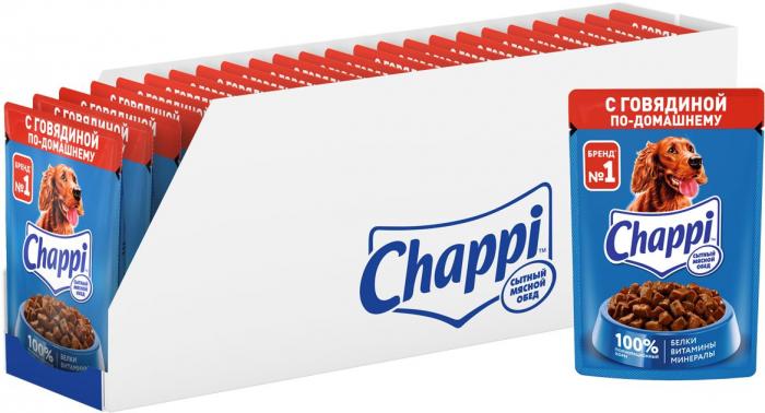 Chappi Говядина по-домашнему влажный корм для собак
