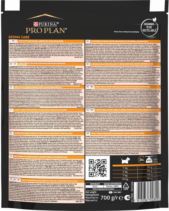 Pro Plan Nature Elements корм для взрослых собак мелких и карликовых пород, лосось
