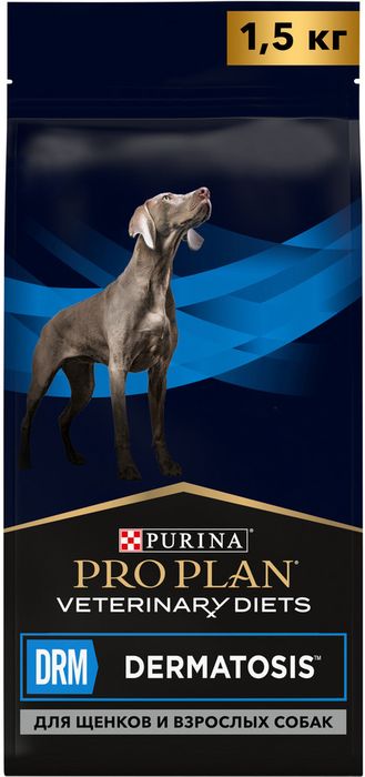 Сухой корм для щенков и взрослых собак диетический Pro Plan® Veterinary Diets для поддержания здоровья кожи при дерматозах и выпадении шерсти, Пакет