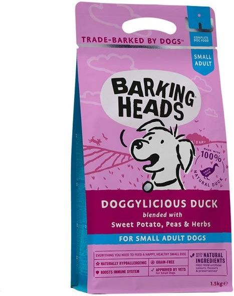 Barking Heads корм для взрослых собак малых пород, беззерновой, утка с бататом "Восхитительная утка"