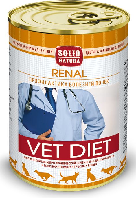 Solid Natura VET Renal влажный корм для кошек с хронической почечной недостаточностью