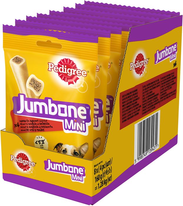 Pedigree Jumbone mini лакомство для собак с говядиной и курицей