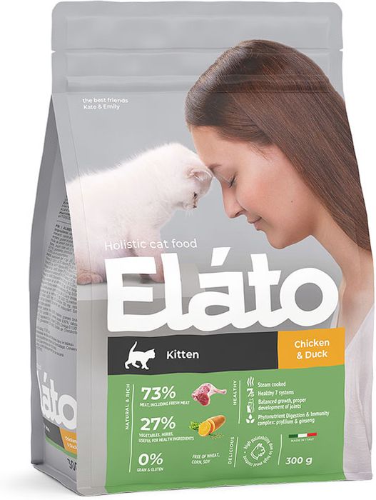 Elato Holistic корм для котят, с курицей и уткой