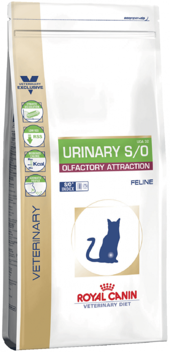 Royal Canin Urinary S/O Olfactory attraction лечебный корм для кошек при заболеваниях дистального отдела мочевыделительной системы, выбирающих корма преимущественно по запаху