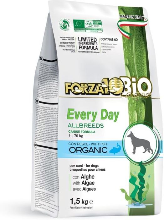Forza 10 Every Day Bio корм для собак, рыба с маисом и водорослями