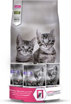 Pro Plan Junior Delicate Turkey корм для котят с чувствительным пищеварением, с индейкой, 1+3