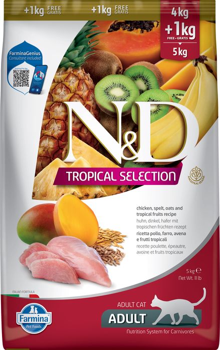 Farmina N&D Tropical Selection корм для кошек, с курицей