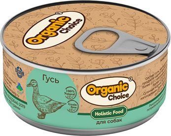 Organic Сhoice влажный корм для собак, гусь