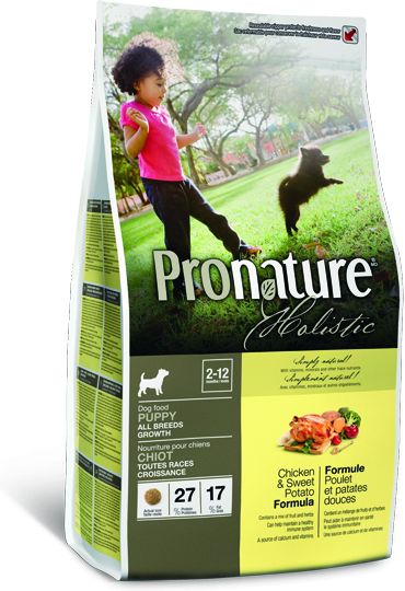 Pronature Holistic корм для щенков всех пород, сладкий картофель