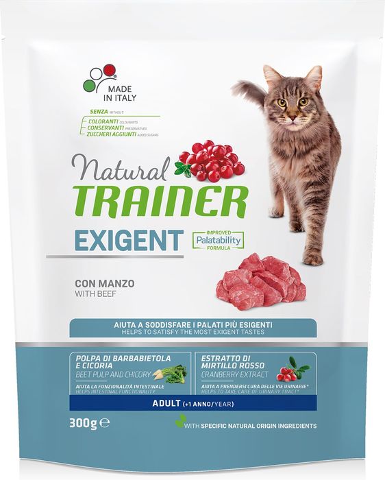 Trainer Natural корм для привередливых кошек с говядиной и свежей курицей