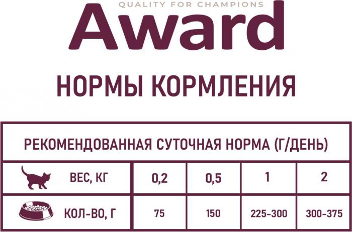 Award Healthy Growth влажный корм для котят от 1 месяца, кусочки в соусе с индейкой