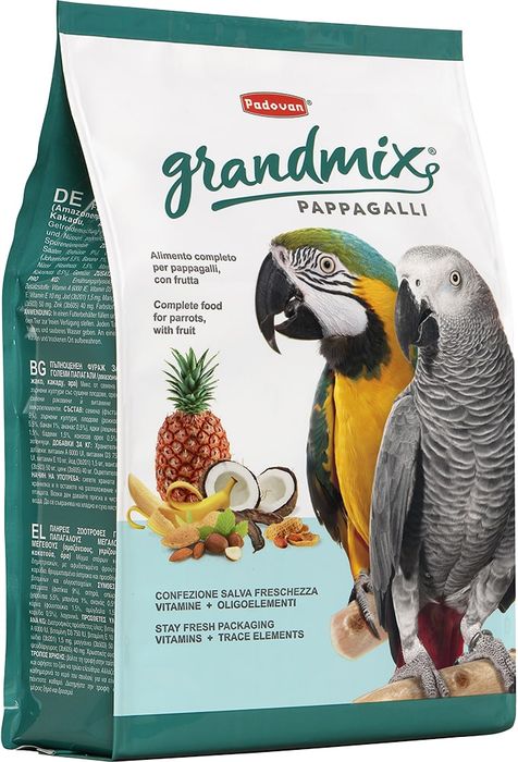 Padovan Grandmix Pappagalli корм комплексный для крупных попугаев