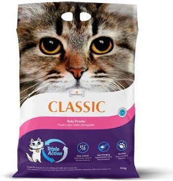 Extreme Classic Наполнитель Интерсэнд Классик Baby Powder комкующийся, ароматизированный (пакет)