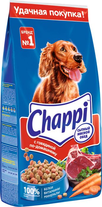 Chappi Говядина по-домашнему сухой корм для собак