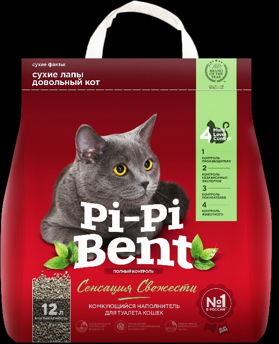 Pi-Pi-Bent Pi-Pi Bent Сенсация свежести наполнитель для туалета комкующийся